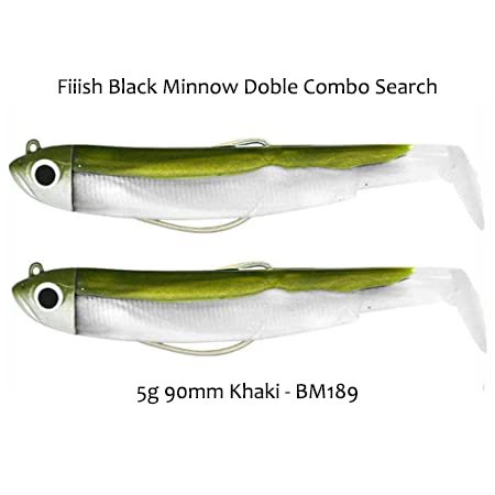 Fiiish Black Minnow Combo 70 N 1 Ghost Minnow 3 Gr Shore Silicone Esque